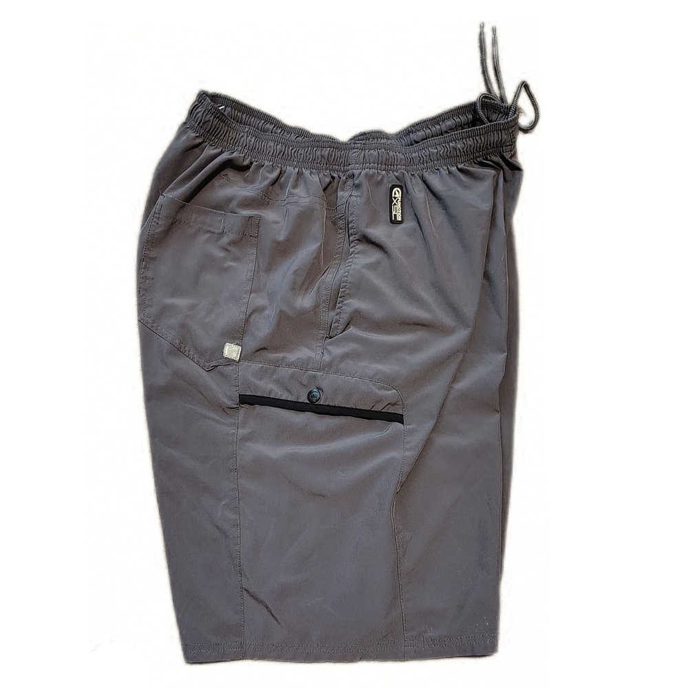 Vtg 90s Function x SC Grey Tactical Techwear Utility‎ Cargo Shorts Skater Y2K XL - Picture 2 of 9